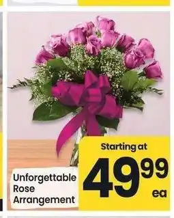 Albertsons Unforgettable Rose Arrangement offer