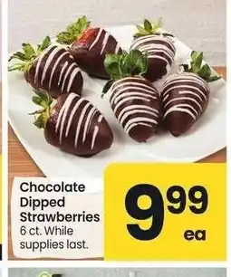 Albertsons Chocolate Dipped Strawberries - 6 ct offer