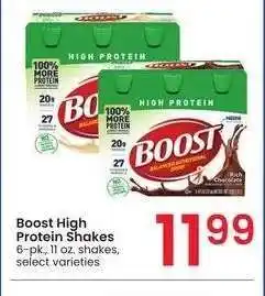 Albertsons Boost High Protein Shakes - 6 - pk., 11 oz. shakes, select varieties offer