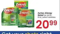 Albertsons Zyrtec Allergy Relief - 24-30 ct., 8 oz., select varieties offer
