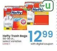 Albertsons Hefty Trash Bags - 56-90 ct., select varieties offer