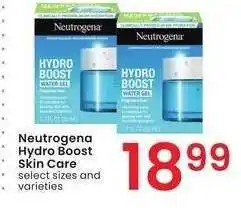 Albertsons Neutrogena Hydro Boost Skin Care - select sizes and varieties offer