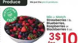 Albertsons Strawberries 1 lb., Blueberries, Raspberries or Blackberries 6 oz. - Mix or Match offer