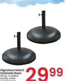 Albertsons Signature Select Umbrella Base - 20 kg offer