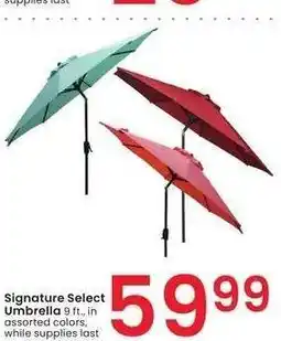 Albertsons Signature Select Umbrella - 9 ft., in assorted colors offer