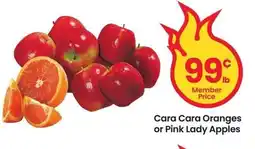 Albertsons Cara Cara Oranges or Pink Lady Apples offer