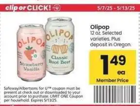 Albertsons Olipop - 12 oz. Selected varieties offer