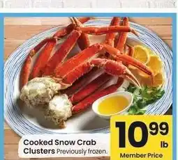 Albertsons Cooked Snow Crab Clusters - Previously frozen offer
