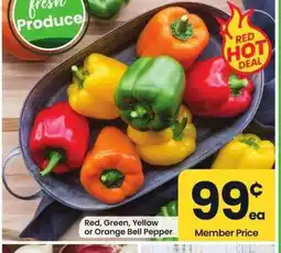 Albertsons Red, Green, Yellow or Orange Bell Pepper offer
