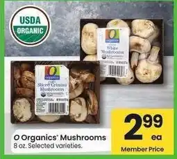Albertsons O Organics Mushrooms - 8 oz. Selected varieties offer