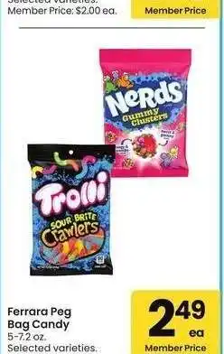 Albertsons Ferrara Peg Bag Candy - 5-7.2 oz. Selected varieties offer
