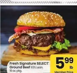 Albertsons Fresh Signature SELECT Ground Beef - 93% Lean. 16 oz. pkg offer