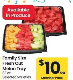 Albertsons Family Size Fresh Cut Melon Tray - 83 oz. Selected varieties offer