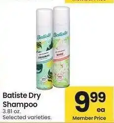 Albertsons Batiste Dry Shampoo* - 3.81 oz. Selected varieties offer