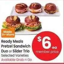 Albertsons Pretzel Sandwich Duo or Slider Trio - Selected Varieties offer