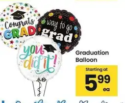 Albertsons Graduation Balloon offer