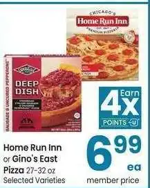Albertsons Home Run Inn or Gino’s East Pizza - 27-32 oz Selected Varieties offer
