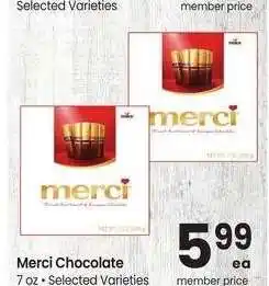 Albertsons Merci Chocolate - 7 oz • Selected Varieties offer