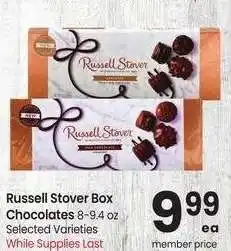 Albertsons Russell Stover Box Chocolates - 8-9.4 oz Selected Varieties offer