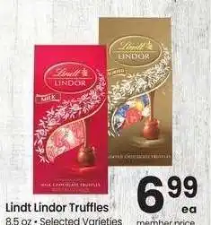 Albertsons Lindt Lindor Truffles - 8.5 oz • Selected Varieties offer