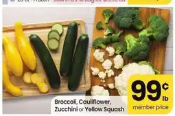 Albertsons Broccoli, Cauliflower, Zucchini or Yellow Squash offer
