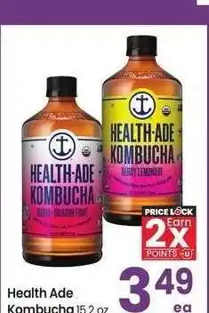 Albertsons Health-Ade Kombucha - 15.2 oz Selected Varieties offer