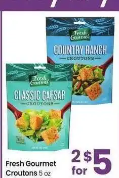 Albertsons Fresh Gourmet Croutons - 5 oz Selected Varieties offer