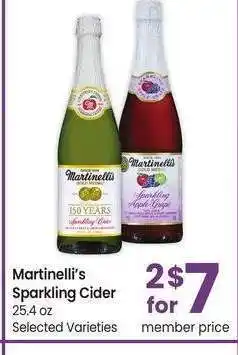 Albertsons Martinelli's Sparkling Cider - 25.4 oz Selected Varieties offer