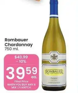 Albertsons Rombauer Chardonnay - 750 ml offer
