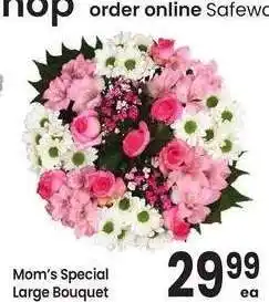 Albertsons Mom's Special Large Bouquet offer
