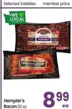 Albertsons Hempler's Bacon - 20 oz Selected Varieties offer