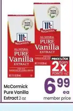 Albertsons McCormick Pure Vanilla Extract - 2 oz offer