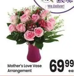 Albertsons Mother's Love Vase Arrangement offer