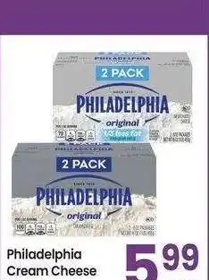 Albertsons Philadelphia Cream Cheese - 2 - pk • 8 oz Selected Varieties offer