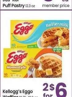 Albertsons Kellogg's Eggo Waffles - 10.75-12.3 oz Selected Varieties offer