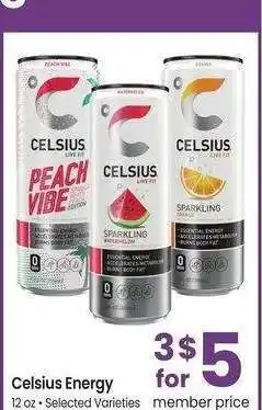Albertsons Celsius Energy - 12 oz Selected Varieties offer