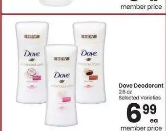 Albertsons Dove Deodorant - 2.6 oz Selected Varieties offer
