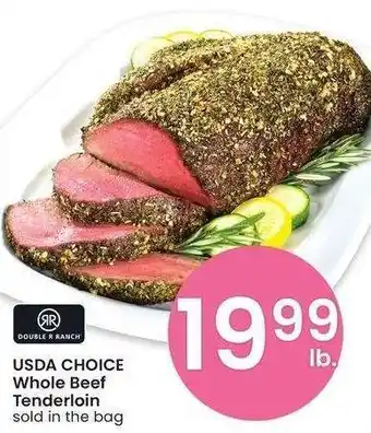 Albertsons USDA CHOICE Whole Beef Tenderloin - sold in the bag offer