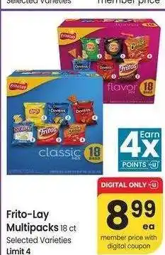 Albertsons Frito-Lay Multipacks - 18 ct, Selected Varieties offer