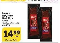 Albertsons Lloyd's BBQ Pork Back Ribs - 40 oz offer
