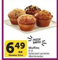 Albertsons MUFFINS - 4 ct. Selected varieties offer