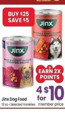Albertsons Jinx Dog Food - 13 oz • Selected Varieties offer