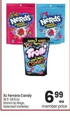 Albertsons XL Ferrara Candy - 18.5-28.8 oz, Stand Up Bags Selected Varieties offer