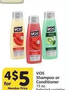 Albertsons VO5 Shampoo or Conditioner - 15 oz. Selected varieties offer