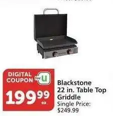 Albertsons Blackstone 22 in. Table Top Griddle - Single Price: $249.99 offer