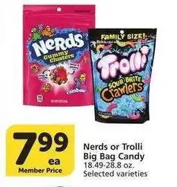 Albertsons Nerds or Trolli Big Bag Candy - 18.49-28.8 oz. Selected varieties offer