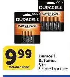 Albertsons Duracell Batteries - 8 ct. Selected varieties offer