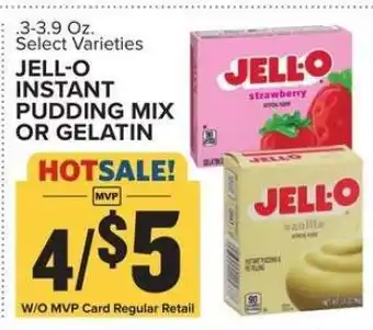Food Lion Jell-O Instant Pudding Mix or Gelatin offer