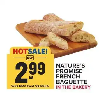 Food Lion NATURE'S PROMISE FRENCH BAGUETTE offer