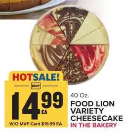 Food Lion Food Lion Variety Cheesecake offer